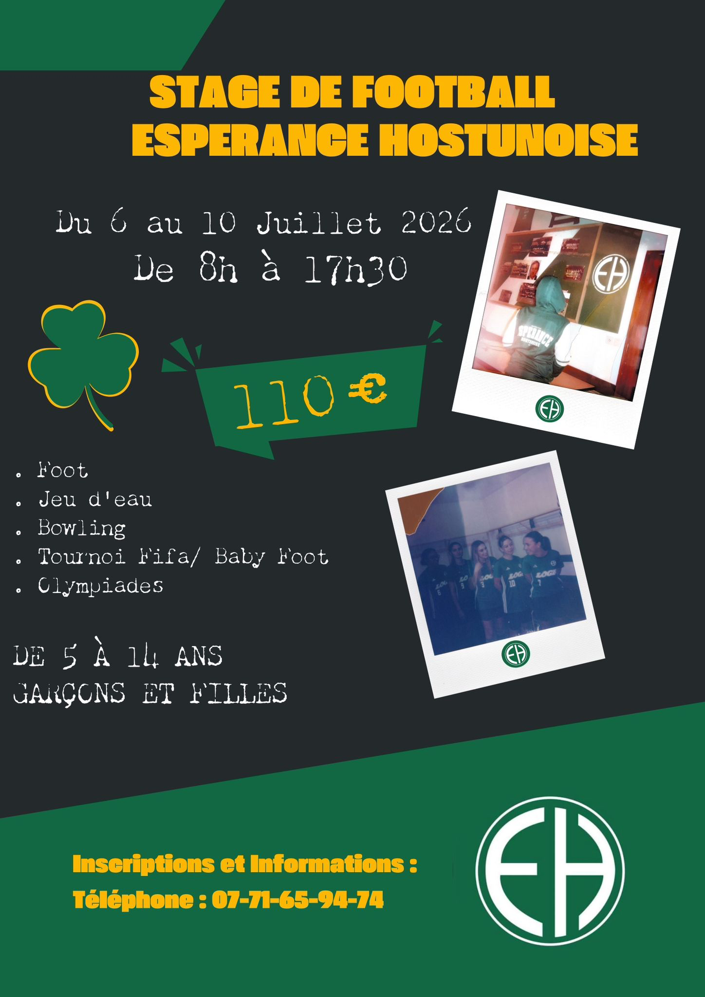 Stage de football – Vacances de juillet - Hostun